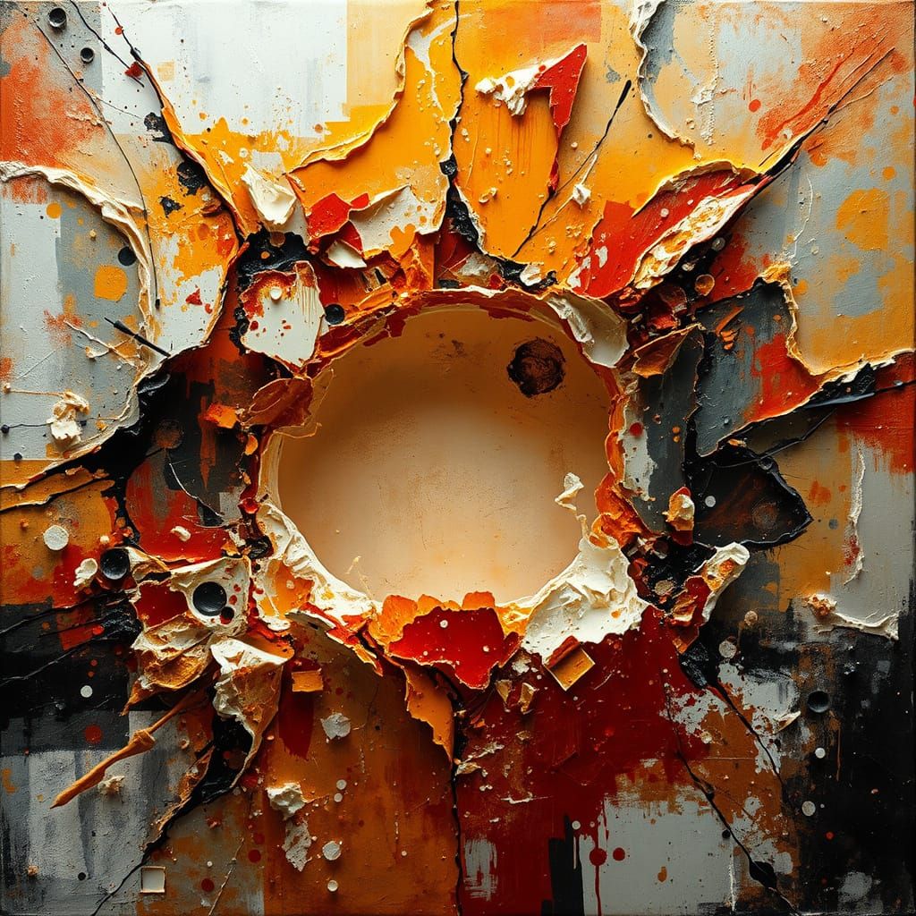 Vibrant Abstract Square Explosion