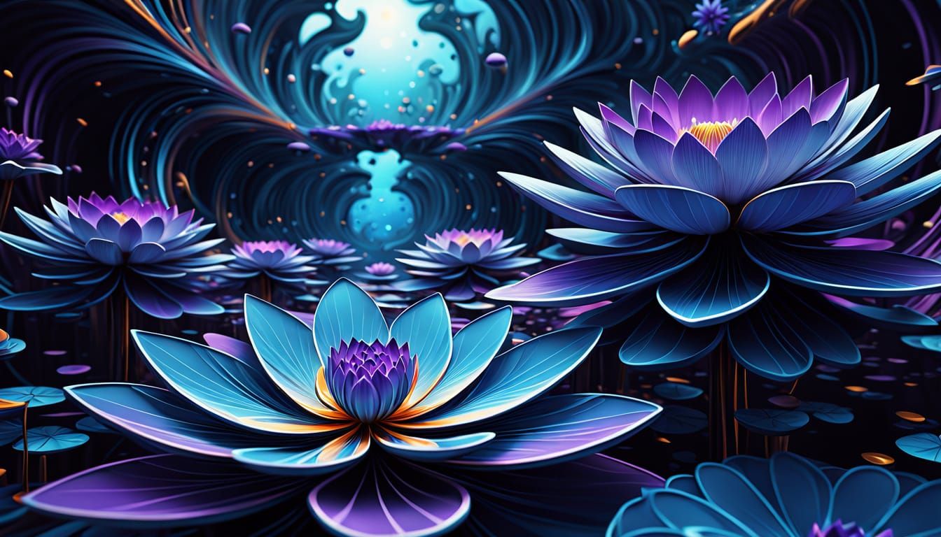 Sacred Geometry Oasis in Tropical Bloom