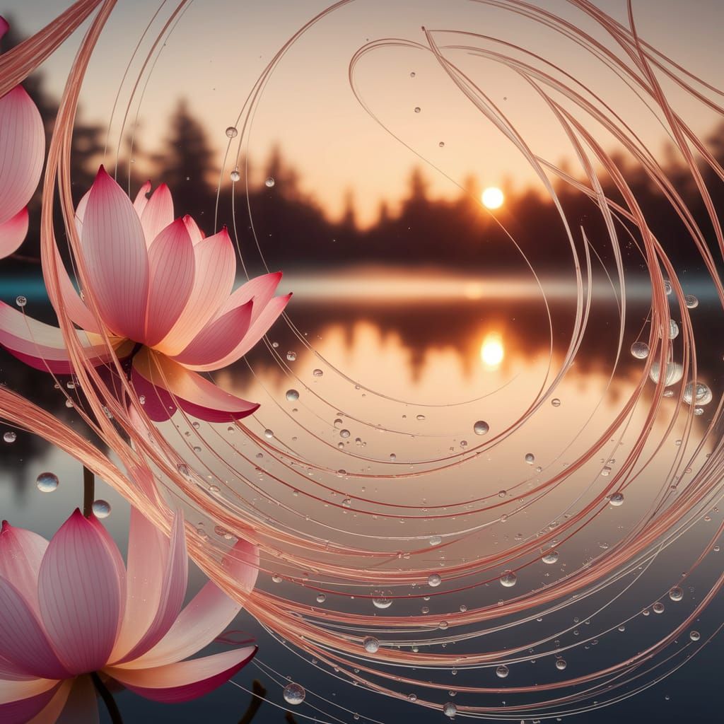 Lotus-Inspired Patterns and Colors in Vibrant, Dreamy Photog...