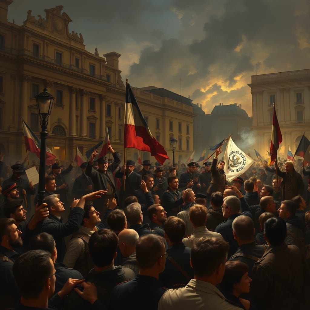 French Revolution Protest Inspired by Neoclassical Art
