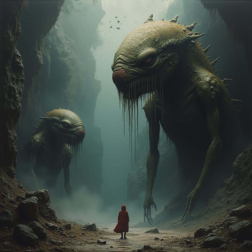 Strange Creatures Investigated in Dark Futuristic Style