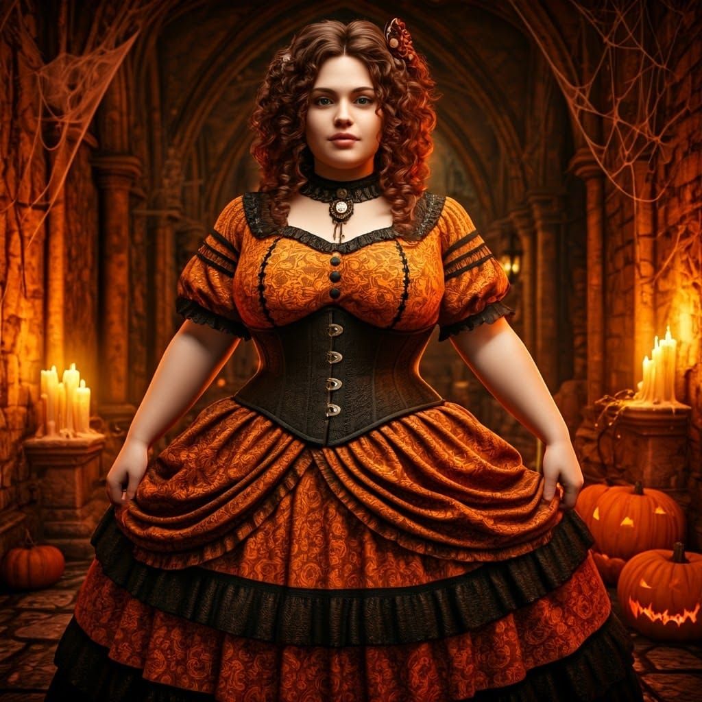 Halloween Victorian Fat Girl