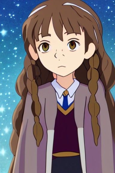 Hermione Granger as Studio Ghibli Character