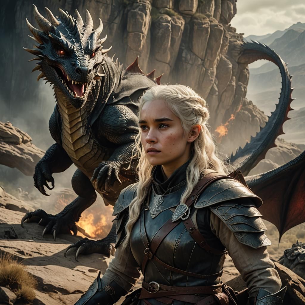 Dragon Rider Portrait in Cinematic Style