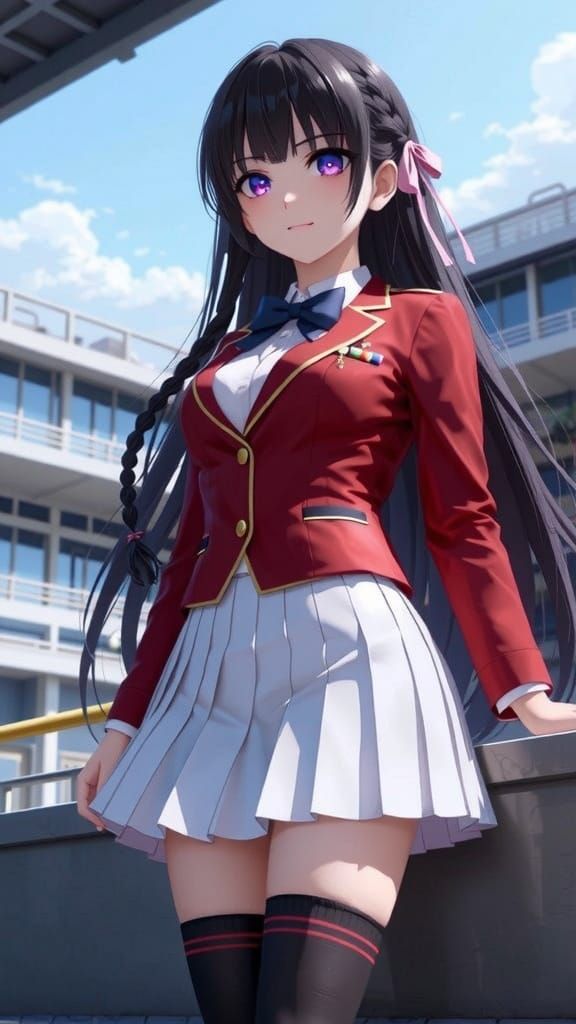 Horikita Suzune in Classroom of the Elite Anime Style