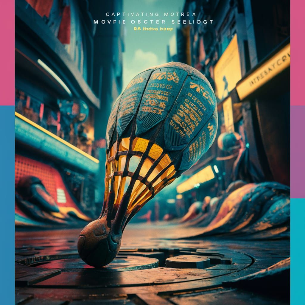 Futuristic Movie Poster: Objects with Emotions in 8K