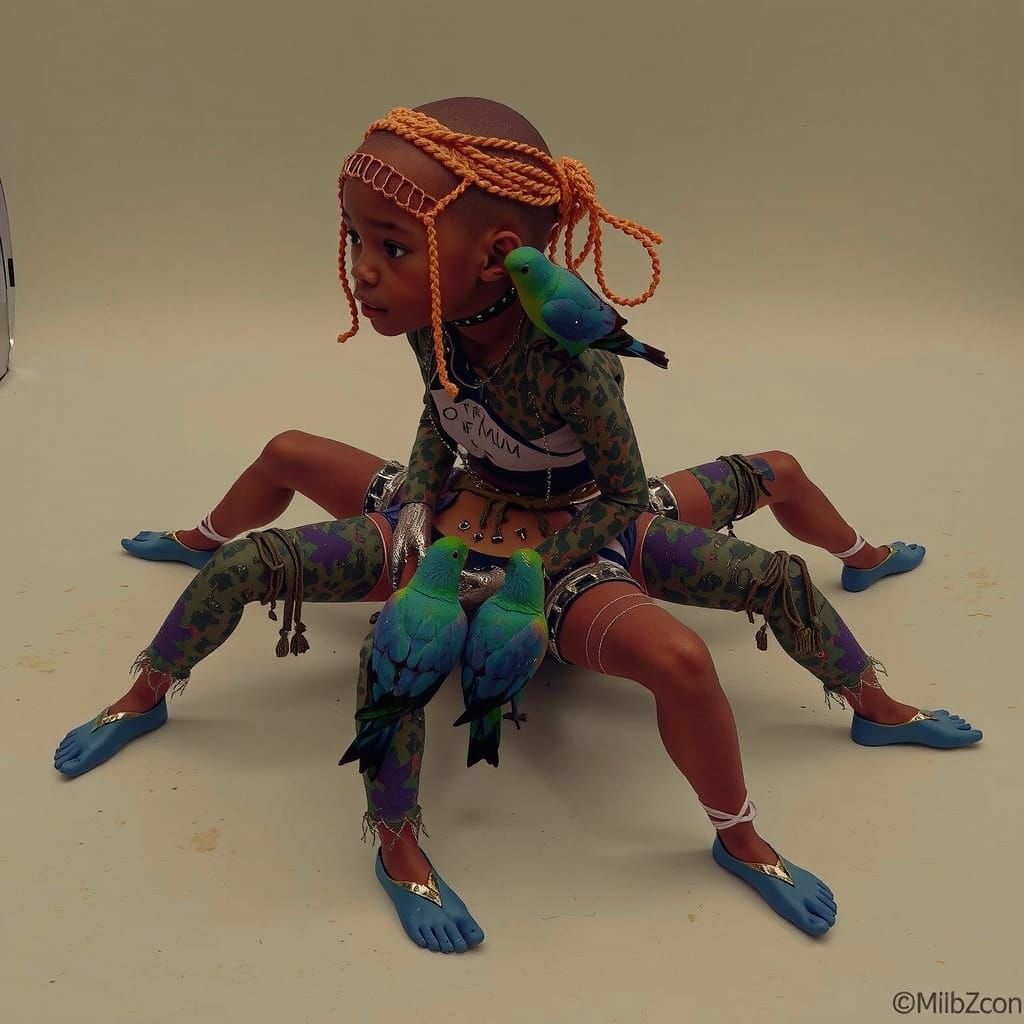 Elegant White Parrots with Sheen and Frosting Details