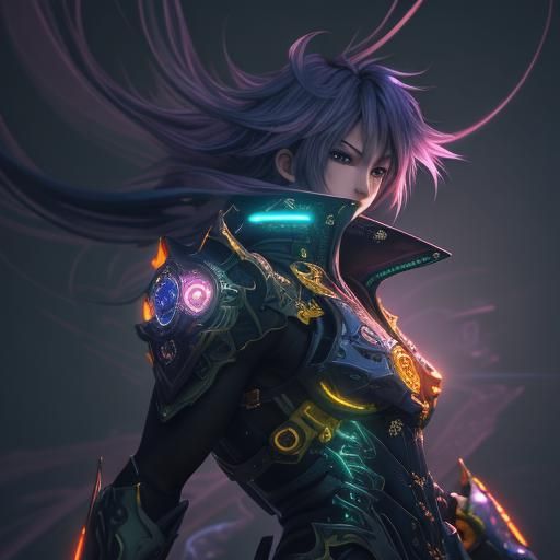 Anime Wallpaper in 128k Resolution with Volumetric Lighting