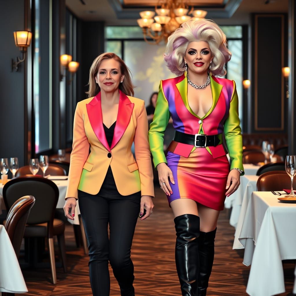 A Businesswoman and a Drag Queen Walk into a Posh Restaurant