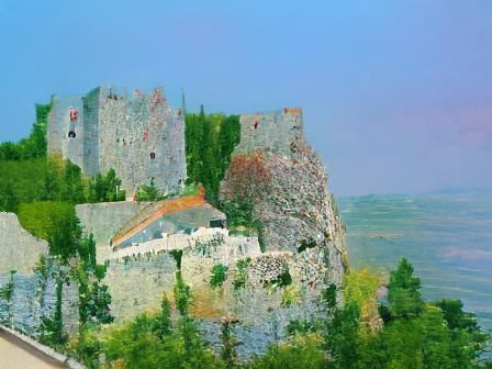 Eriche Castle in Impressionistic Style