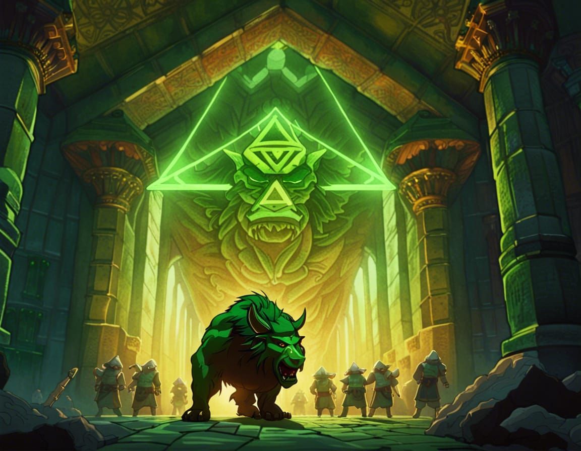 Ganon Imprisoned: A Zelda Cinematic Matte Painting