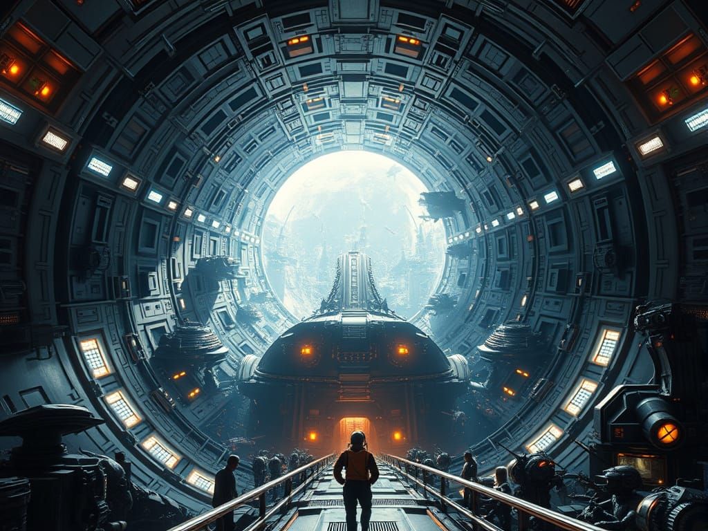 Inside Rama: A Cylindrical Alien World