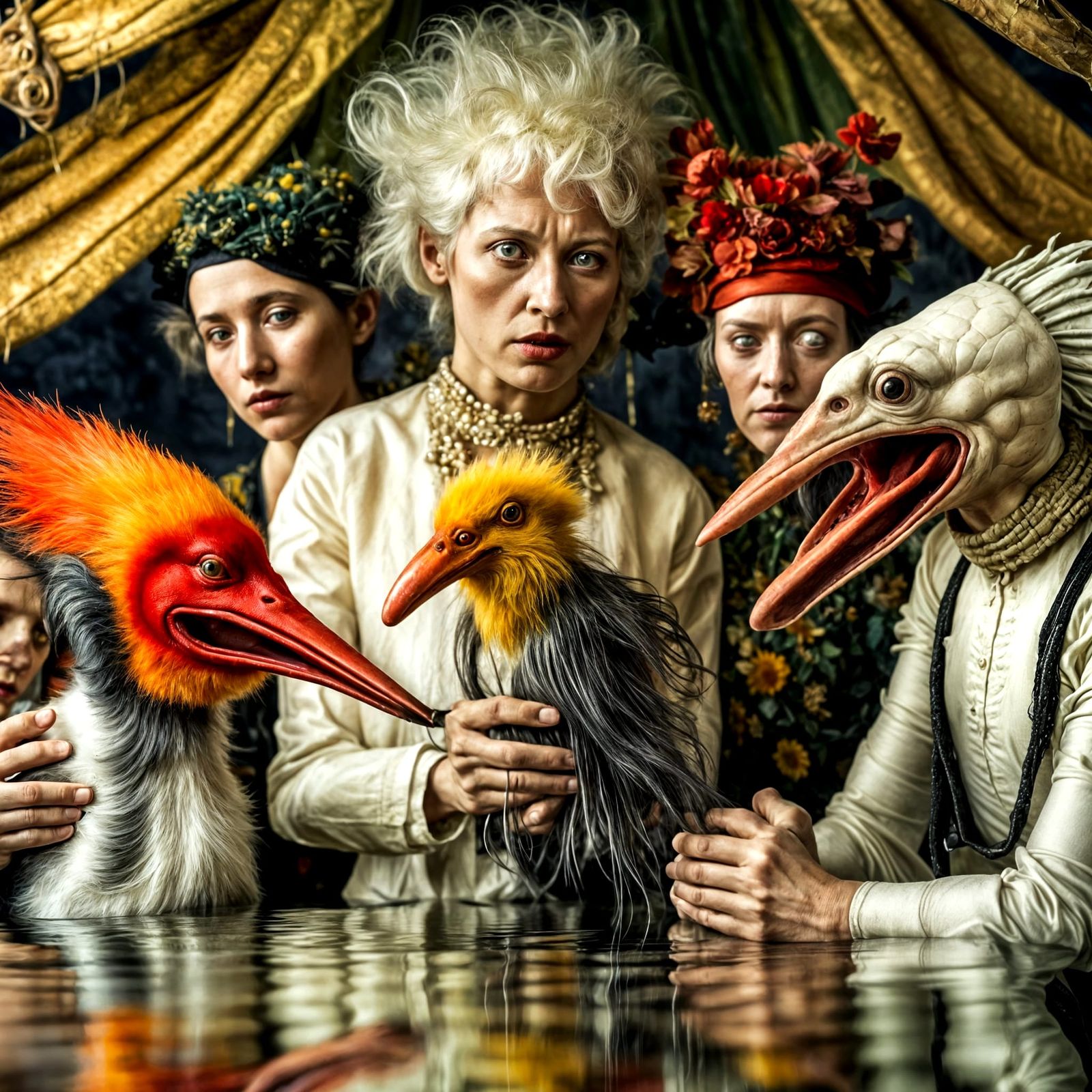 Exotic Aliens Celebrate in Surreal Restaurant, Masterpiece P...