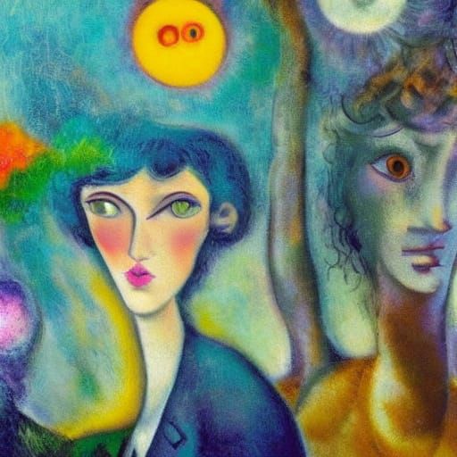 Cat Photographer in Ethereal Landscape as Surrealist Paintin...