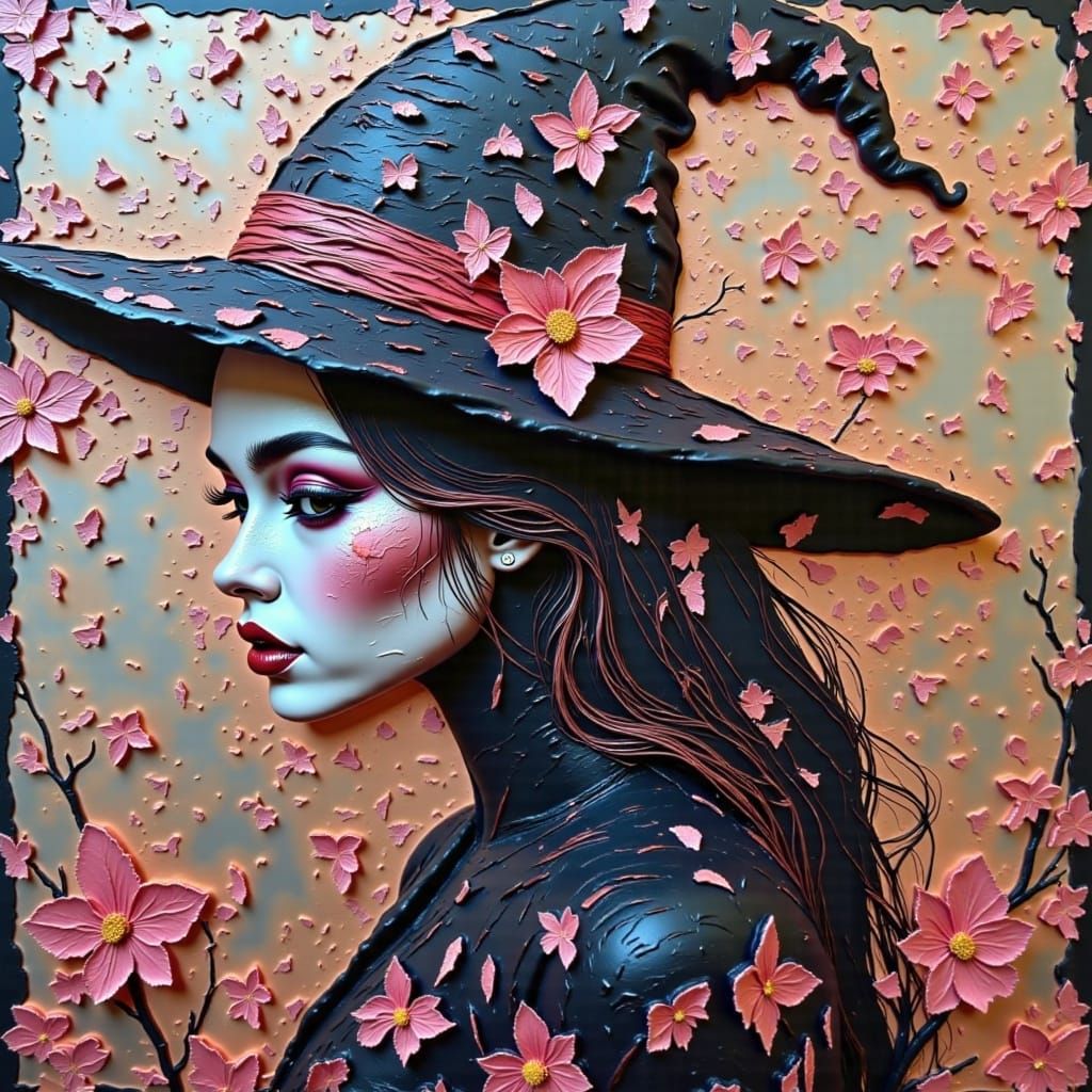 Witch Masterpiece with Pulp Texture and Night Breeze