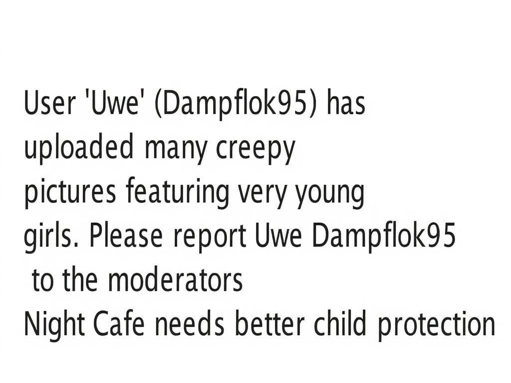 Urgent Report Against User Uwe Dampflok95
