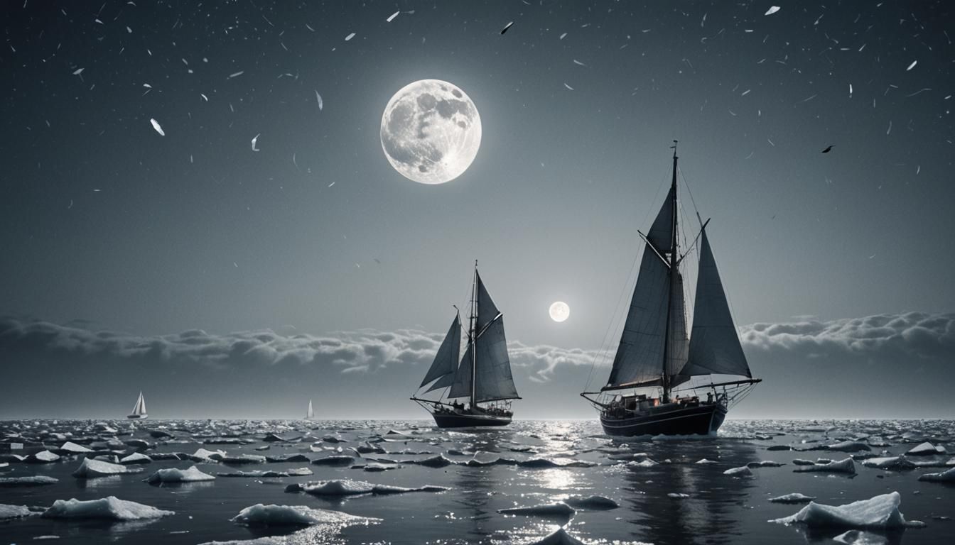 Icy Seas: A Hyper-Realistic Sailboat Adventure