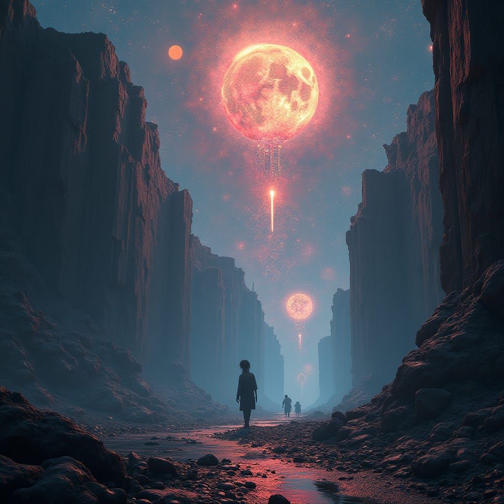 Surreal Dystopian Fantasy in Psychedelic CryEngine Style