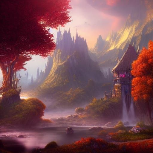 Fantastical Landscapes in Deep Color