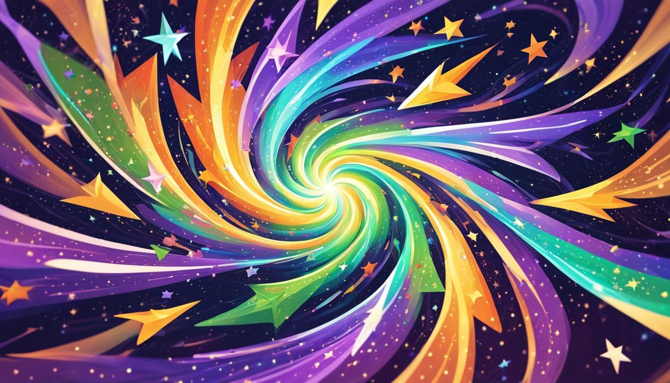Whirling Galaxy Swirls with Bright Starlight