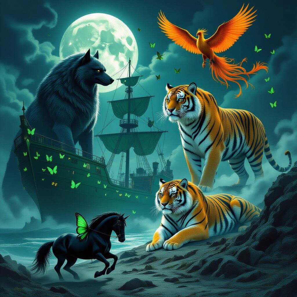 Night of Mythical Beasts and Eerie Specters