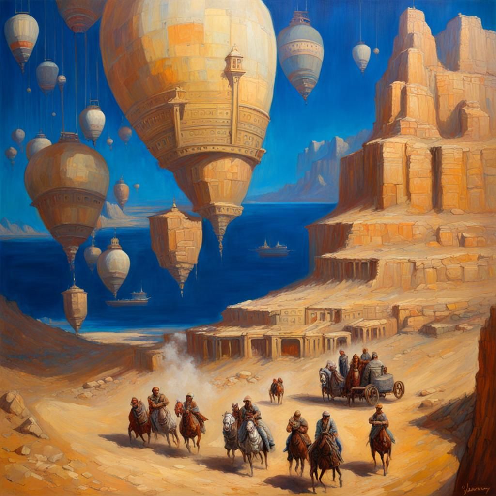 Civilization as Oil Painting by James Gurney
