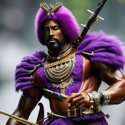 Purple Piper's Tune: Dark Fantasy Concept Art