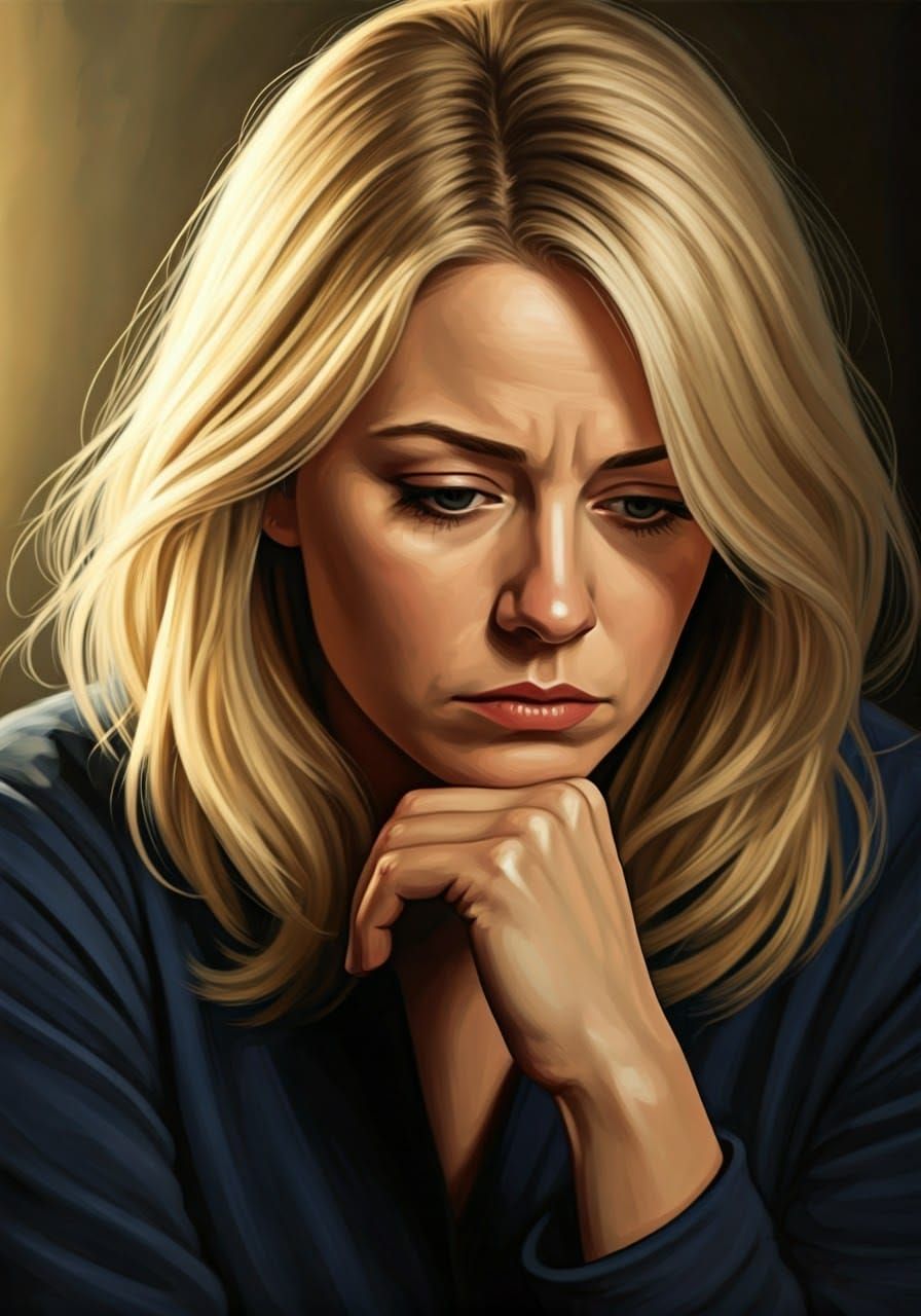 Serene Contemplation in Soft Light