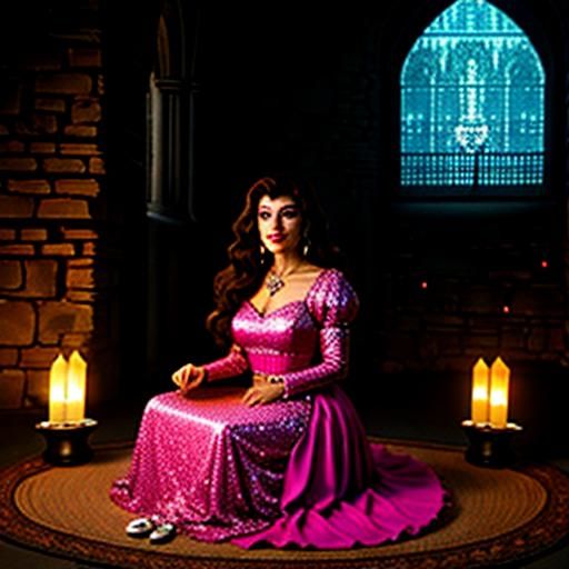Deanna Troi as Medieval Princess in Castle