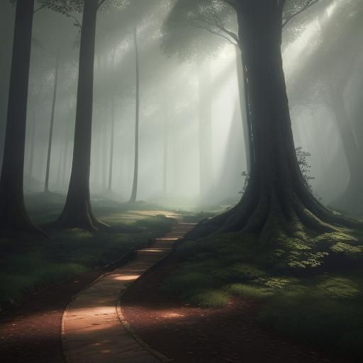 Fluffy Fox Hide-and-Seek: Whimsical Fantasy Art