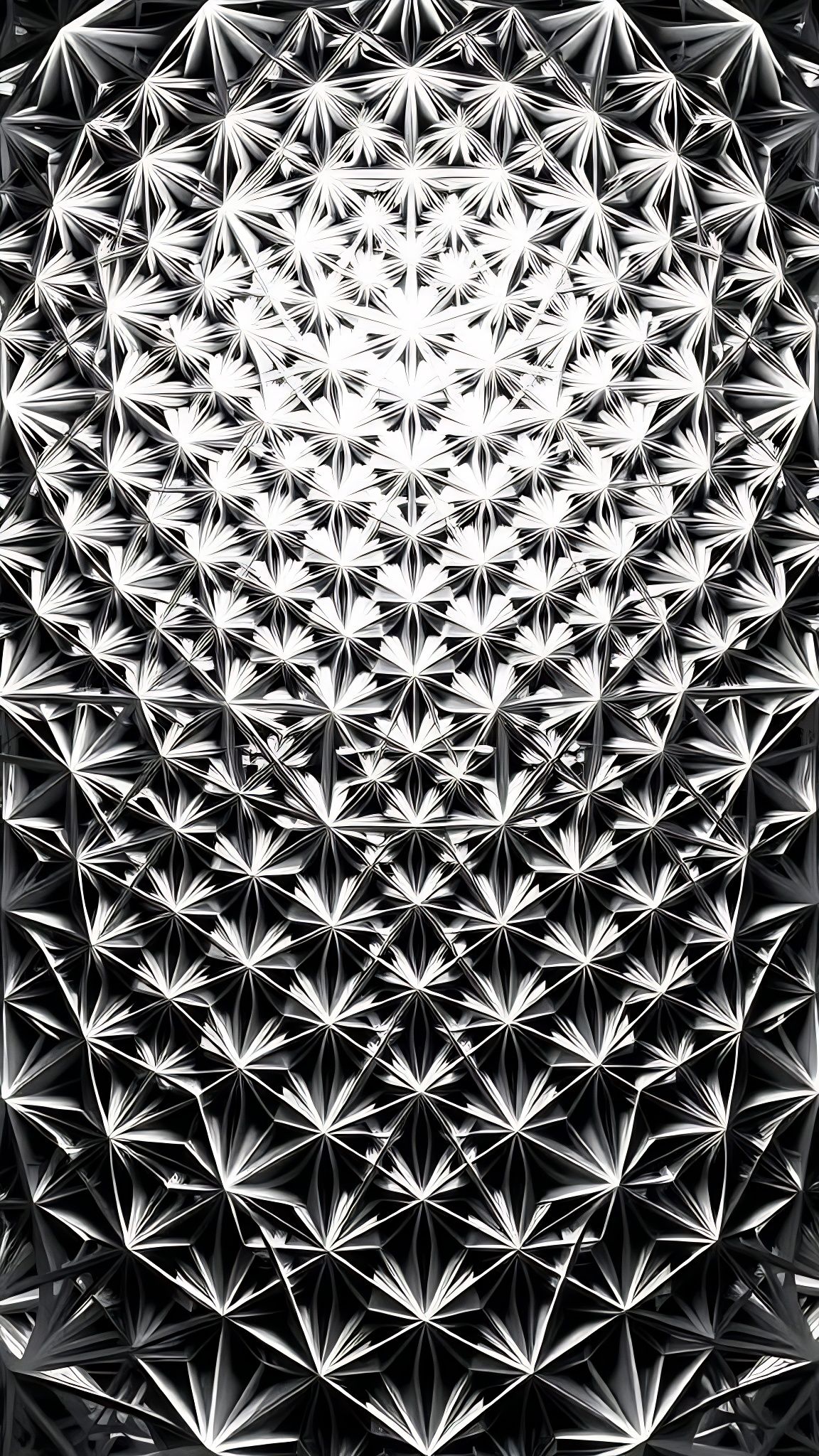 Fractal Gridscape in Cyberpunk Aesthetic