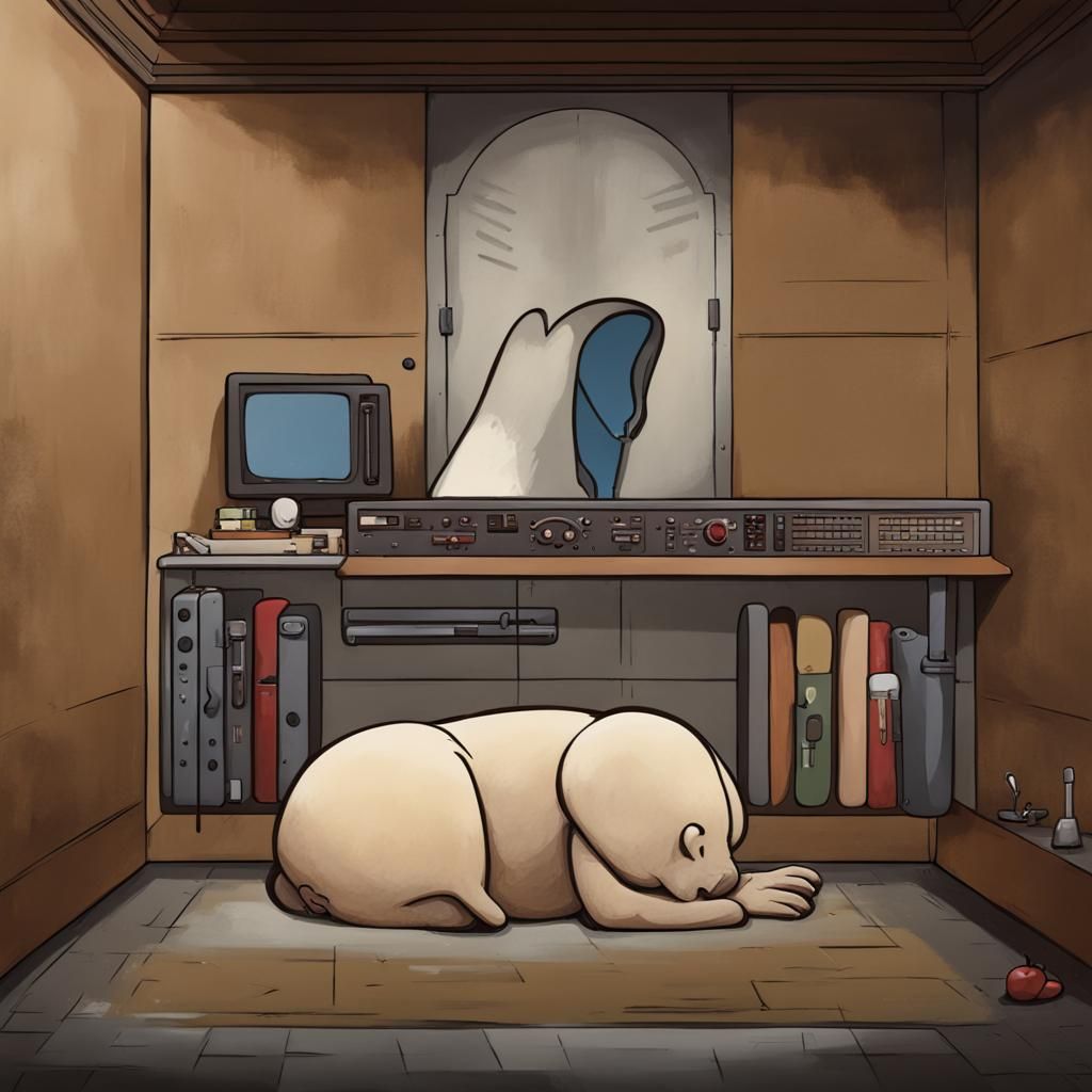 Minimalist Portrait: No Ears, Simple Background