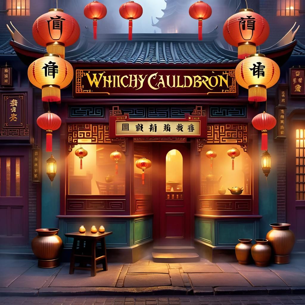"Whiichy Cauldbron" Chinese Restaurant, Diagon Alley