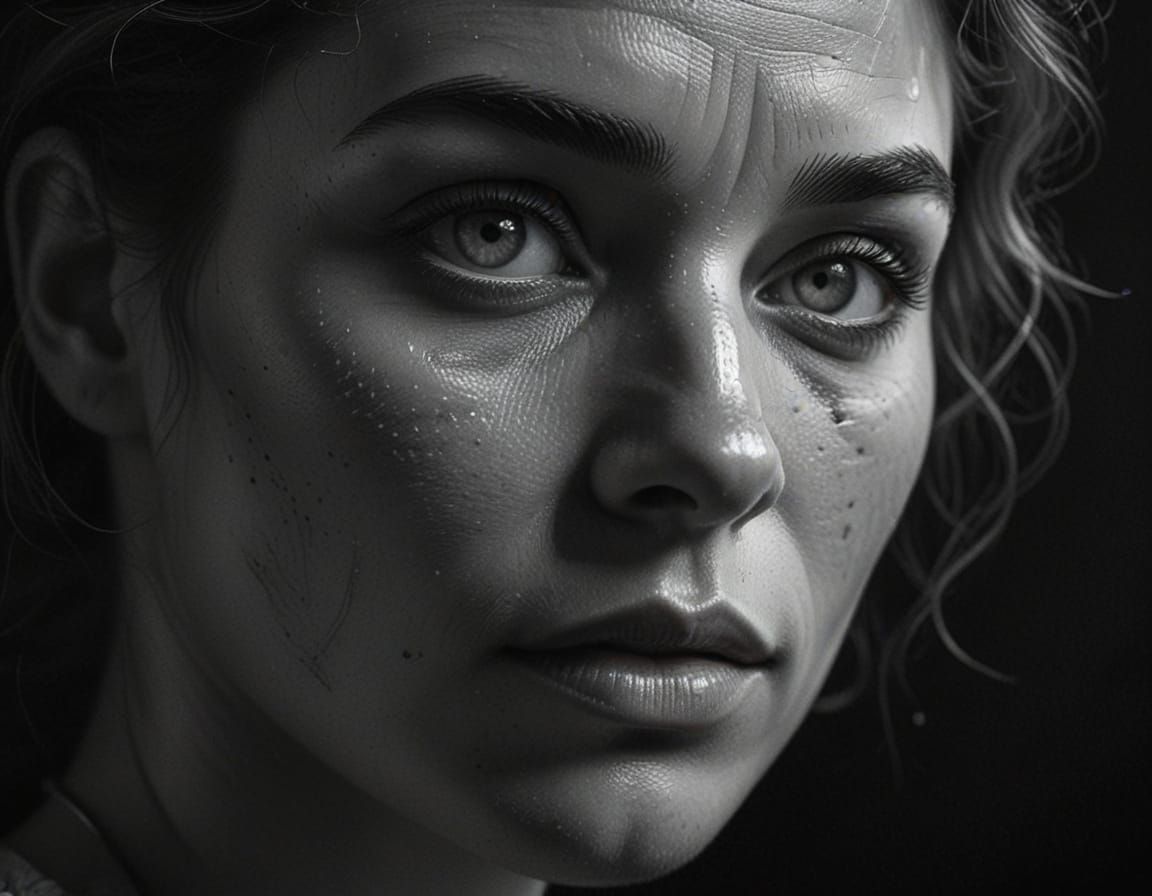 Elegant Woman in Chiaroscuro