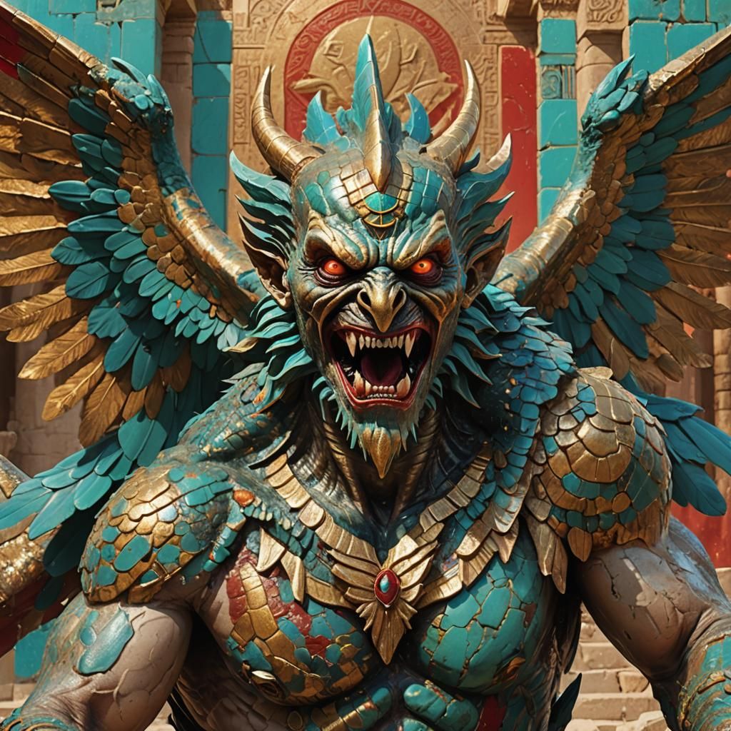 Erdogan Transformed into a Twisted Pazuzu Demon