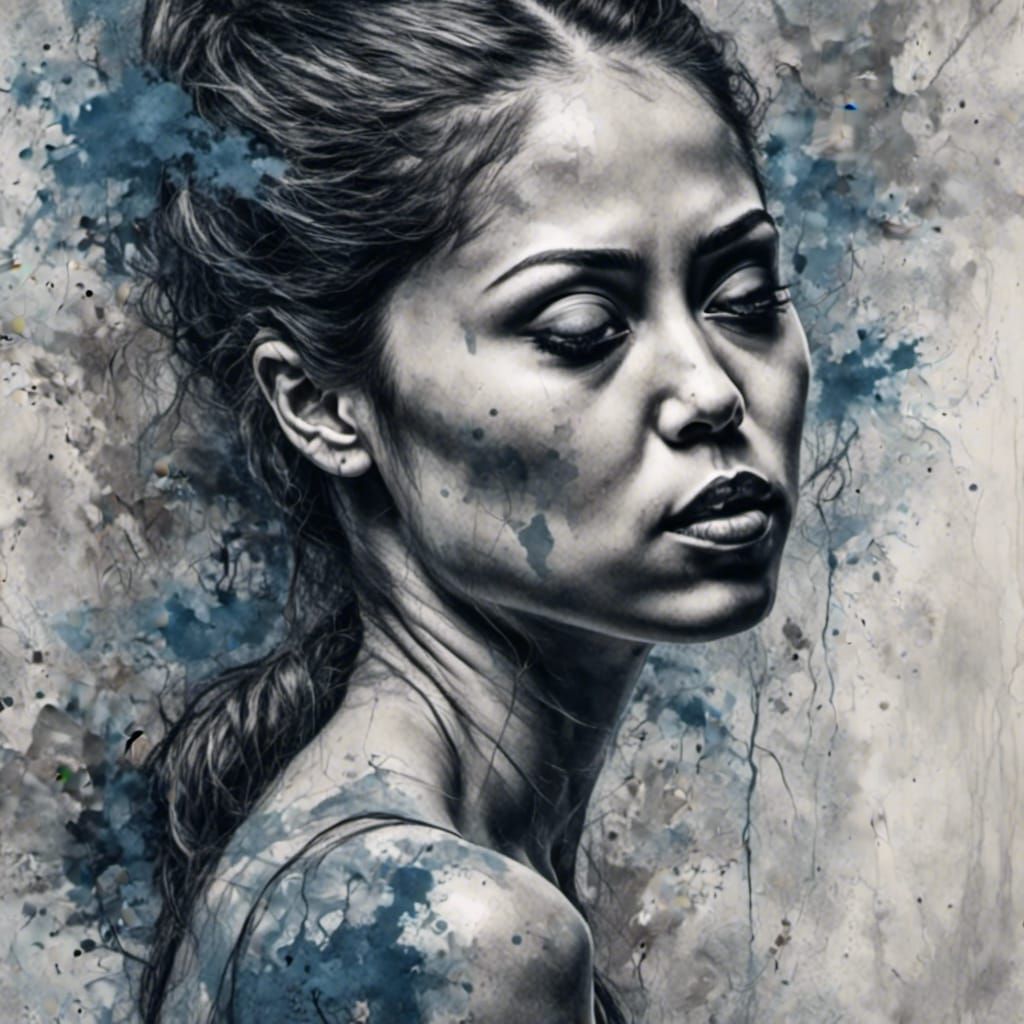 Ethereal Portrait in Pastel Esoteric Style