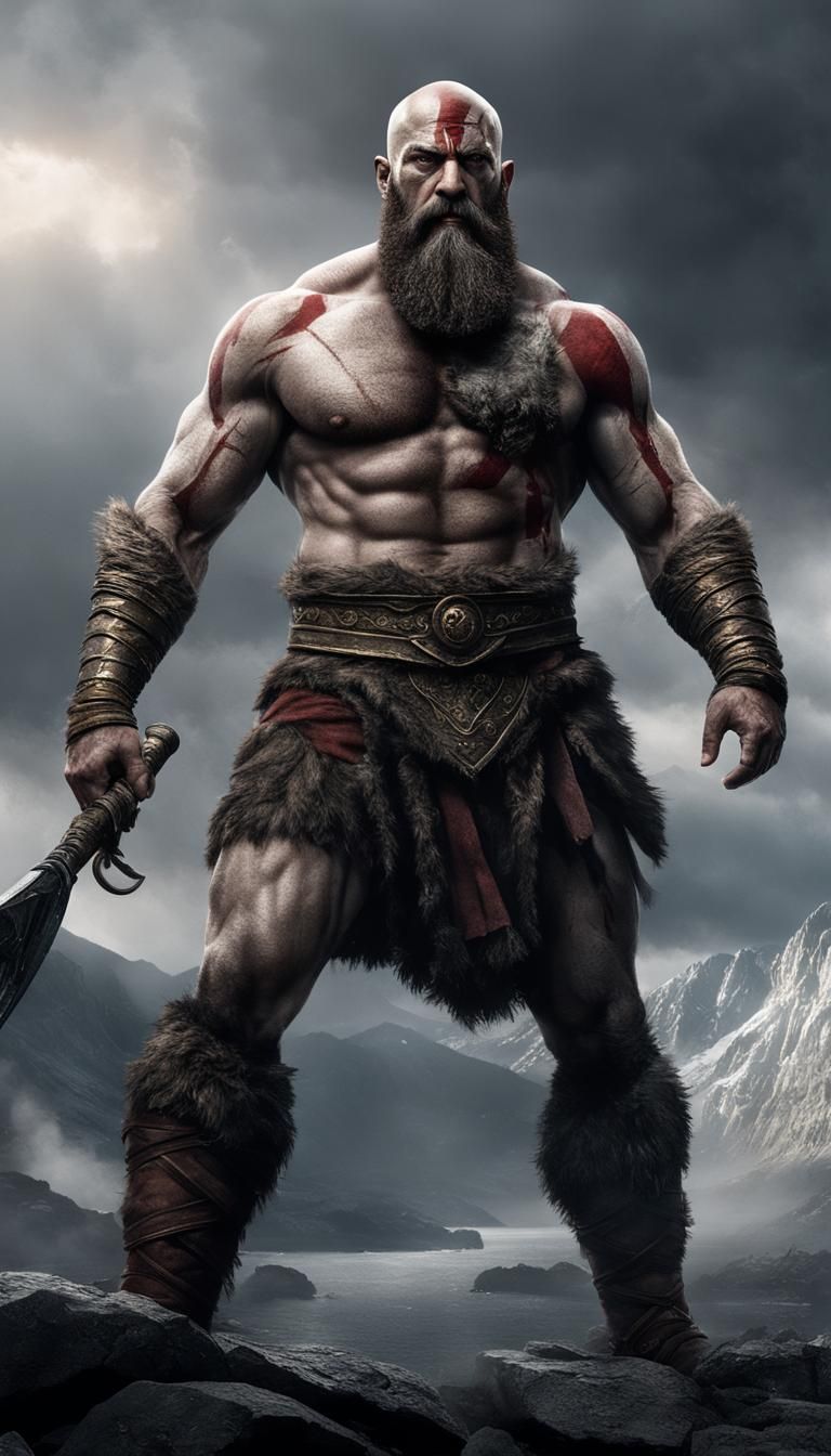 God of War: Kratos Digital Matte Painting