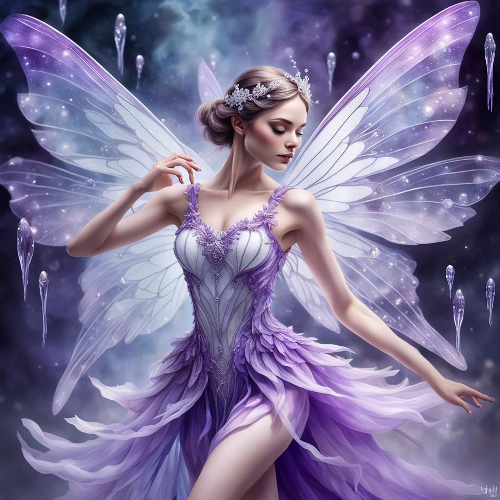 Violet Fairy Transforms in Ethereal Dance