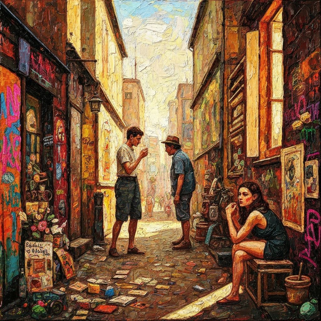 Fractal Art Composition in American Realism Style