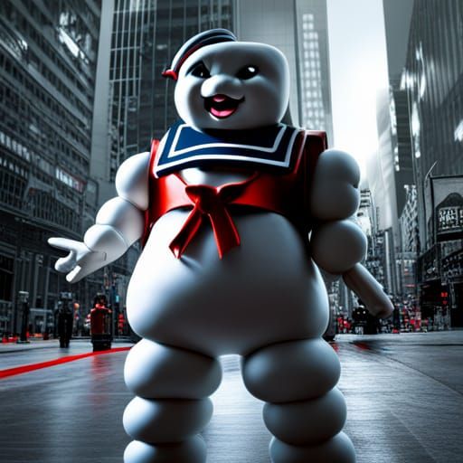 Stay Puft Marshmallow Man with Proton Pack