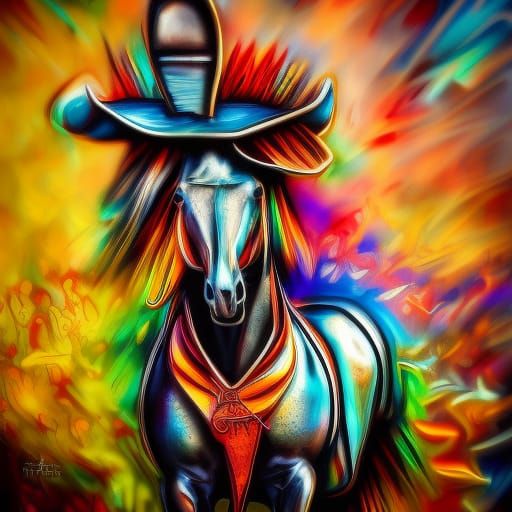 La Mancha de Don Quixote in Graffiti Splash Art