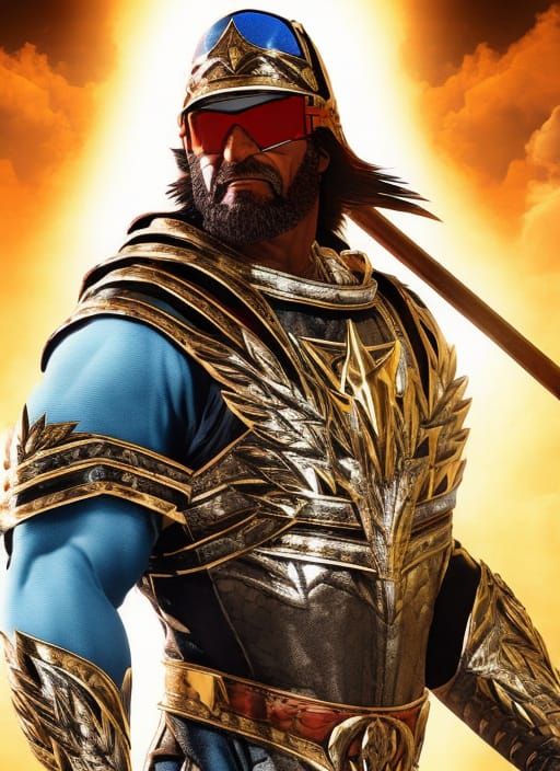 Macho Man Randy Savage as a Templar Knight