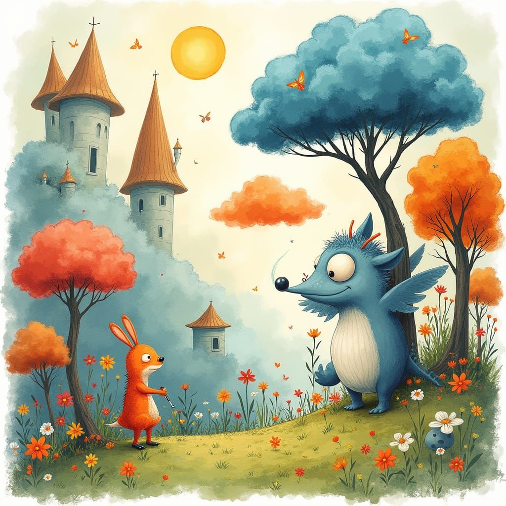 Whimsical Worlds Inspired by Roald Dahl's Artistic Process