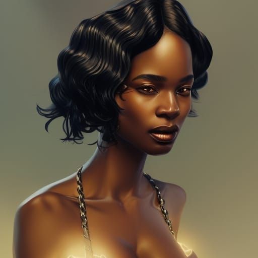 Elegant Woman in Chanel Suit, Hyperdetailed Portrait