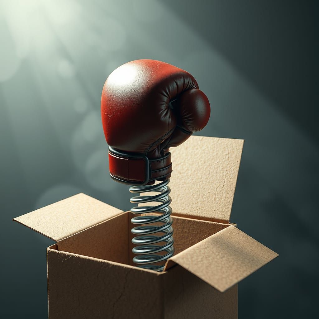 Boxing Glove Prank in Futuristic Style