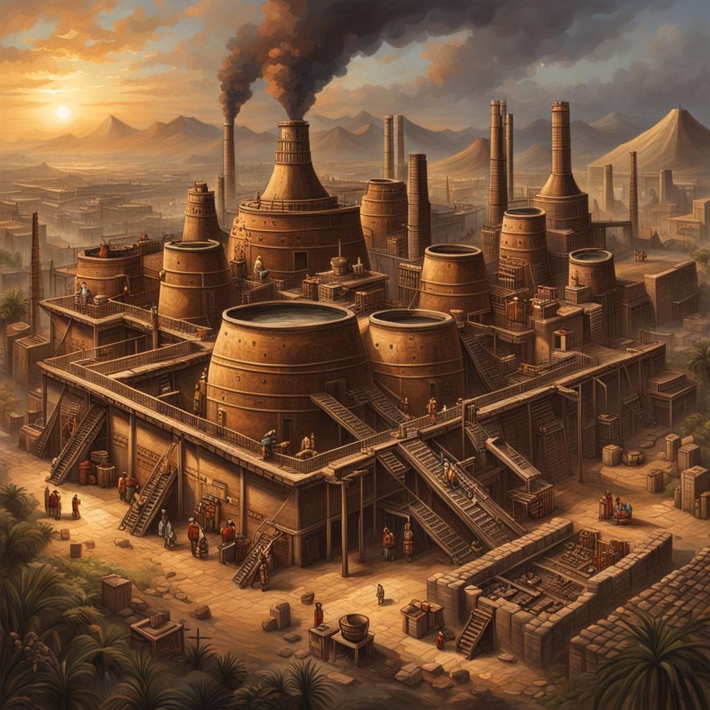Aztec Oil Refinery in Modern Age: Detailed Image