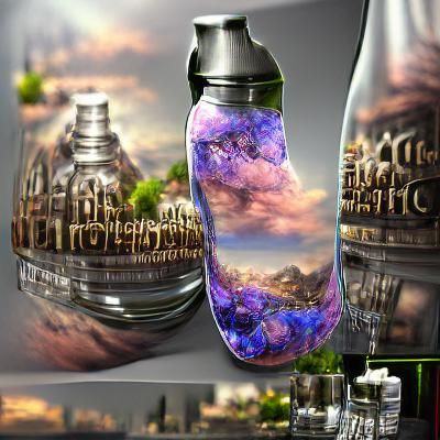 Detailed Glass Bottle of Love Potion