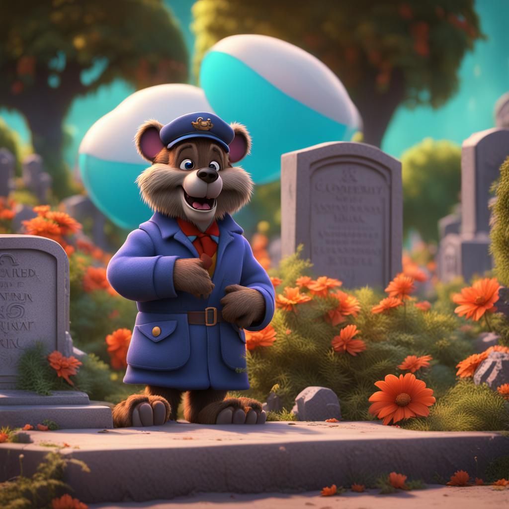 Kit Cloudkicker Crying: Disney Talespin 3D Art
