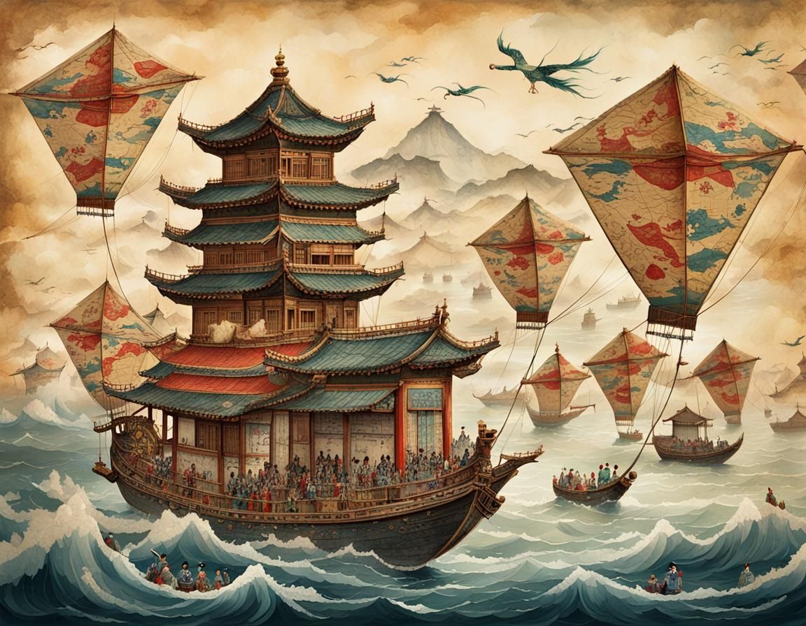 Chinese floating fortress