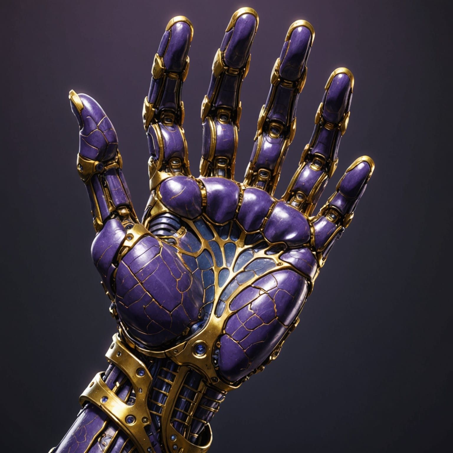 Anatomically Correct Exoskeleton Hand in Dark Fantasy Concep...